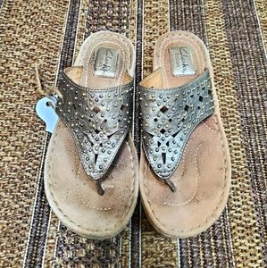 Clark's Size 6.5 Leather Sandals